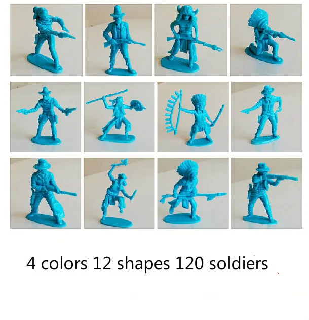 

New Special Price Die-cast ABS Ancient Soldier Cowboy Warrior Indian Native Soldier Children's Toy Model About 5CM High