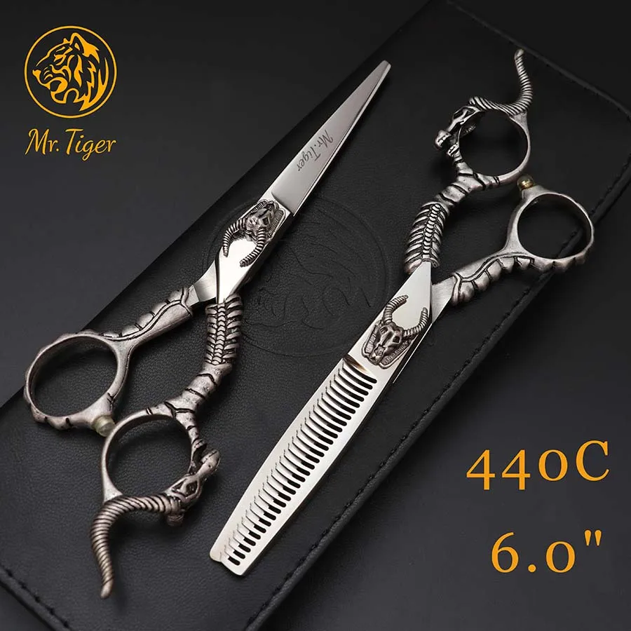 Японские 440C парикмахерские ножницы, Профессиональные парикмахерские ножницы, набор ножниц для стрижки волос, парикмахерские ножницы