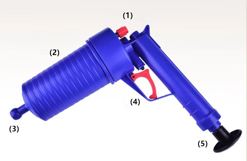 Мощный ручной Плунжер для раковины высокого давления домашний воздушный сливной бластер насос/пистолет/очиститель/открывалка пластиковый разгрузочный Плунжер для туалета