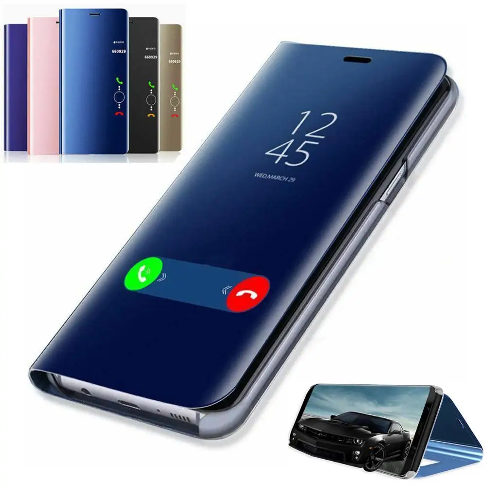 P30 Pro роскошный зеркальный флип чехол для huawei P20 Lite P10 P9 P8 mate 30 20 10 Honor подставка
