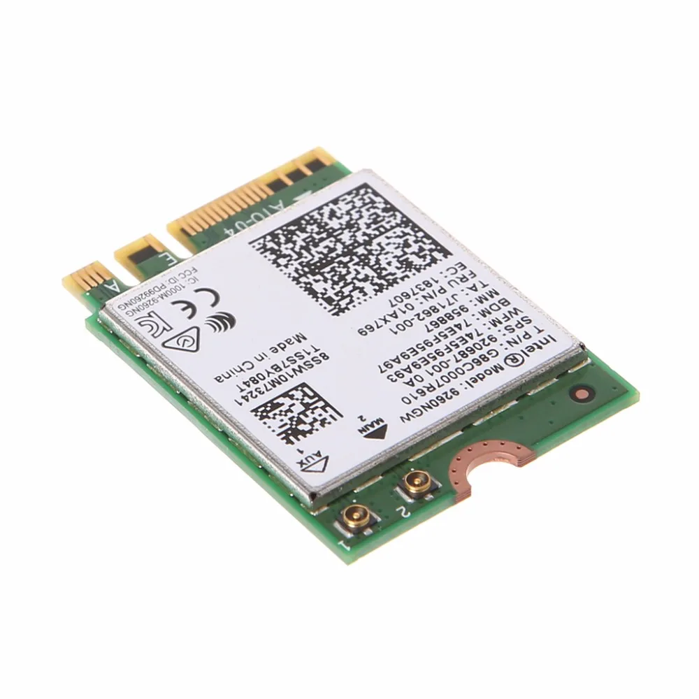 Для Intel Беспроводной-AC 9260NGW Bluetooth NGFF Dual Band 802.11ac 1730 м Wi-Fi карты