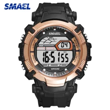 Мужские спортивные часы лучший бренд класса люкс модные мужские армейские военные цифровые светодиодный мужские наручные часы SMAEL водонепроницаемые Relogio цифровые