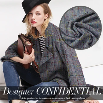 

Italy high-end fashion show fashion coat half skirt garment garment fabric