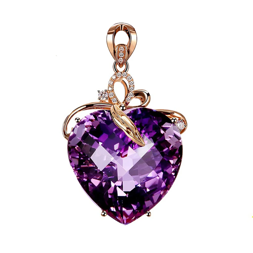 Женские роскошные стразы в форме сердца кулон ожерелье ювелирные изделия Шарм подарок