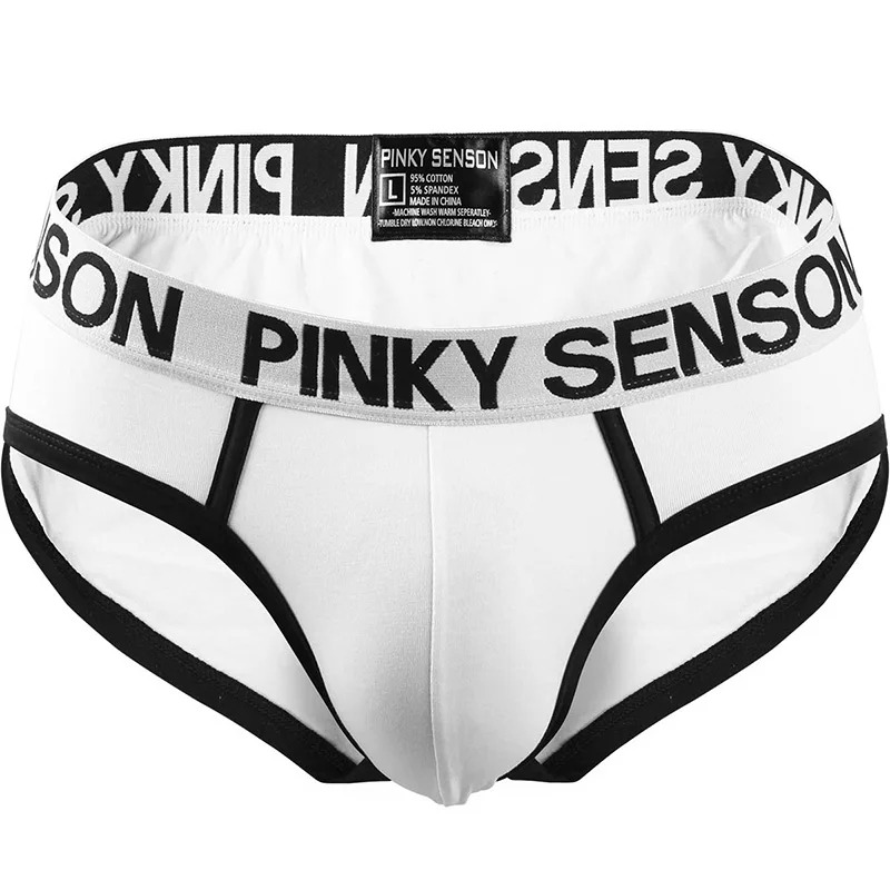 

LONG JIANG Men's Underwear Summer Briefs Cotton U Pouch Soft Breathable Solid White Black Yellow Comfortable New Arrival 2019 ZC