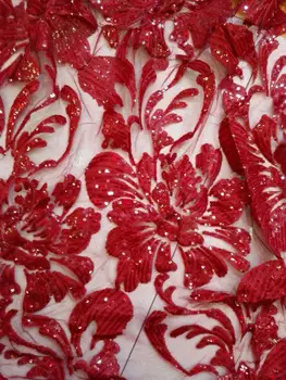 

5yards/lot nice looking nigerian lace fabric with sequins for wedding dress French net lace fabric CGL-93024