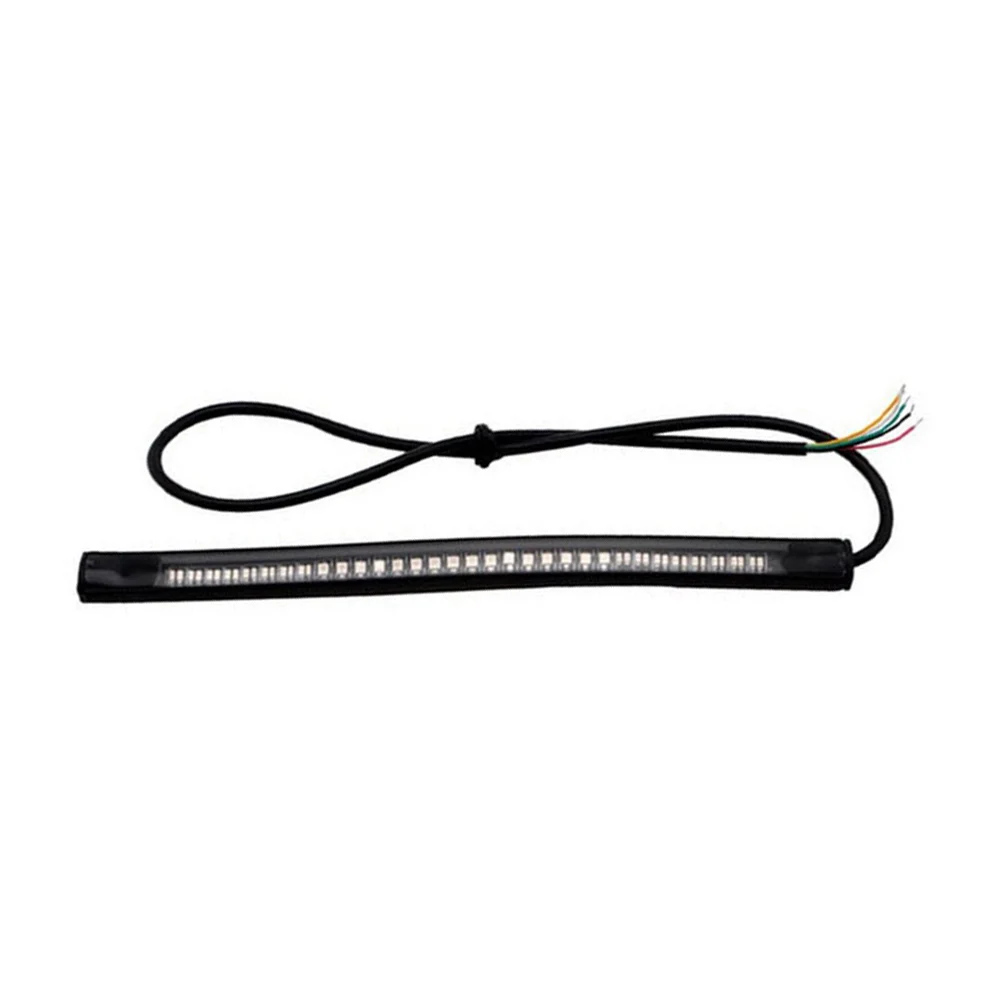Гибкая мотоциклетная лента с 48 светодиодами 2835 3014 smd двухцветная желтая красная