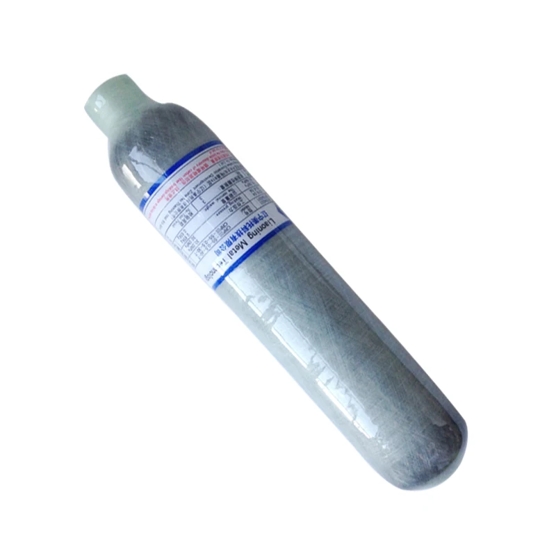 PCP Пейнтбольный бак 0.5L цилиндрический корпус из углеродного волокна 4500 PSI M18 * 1 5|pcp