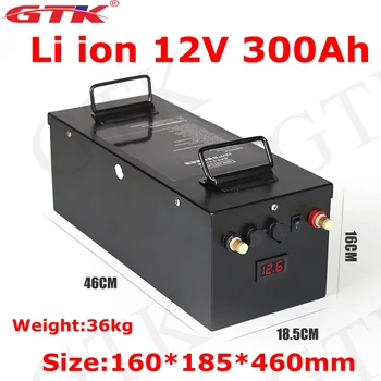 

GTK 12V 300Ah Lithium battery large capacity lithium battery ship inverter electric boat car battery ultra light outdoor RV EV