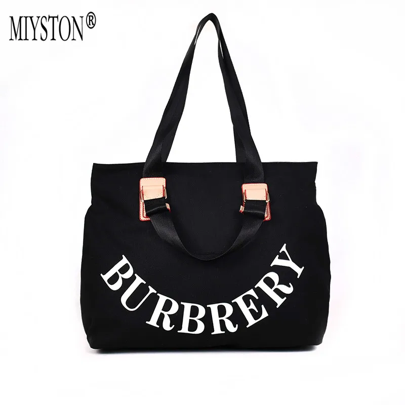 

2018 Tide Spring New Canvas Bag, Female, Japan And South Korea, Simple And Easy Letter, Environmental Protection Bag louis l v*