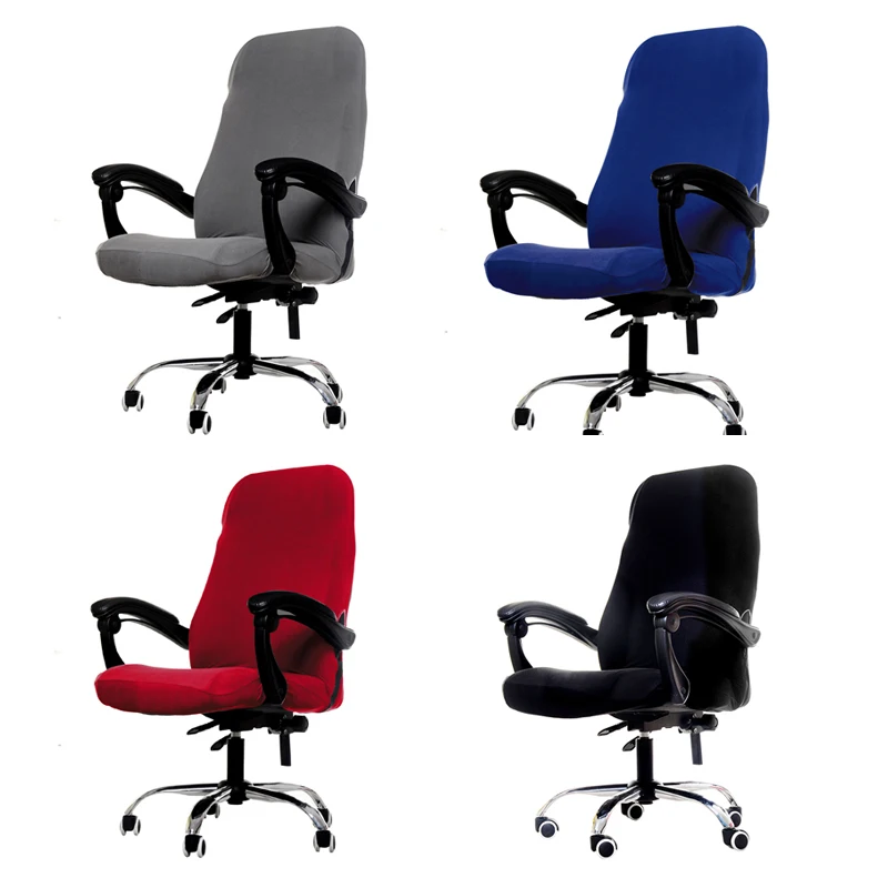 

M/L Sizes Office Chair Cover Spandex Elastic Stretch Black Lift Computer Arm Chair Seat Cover Cushion 1PC