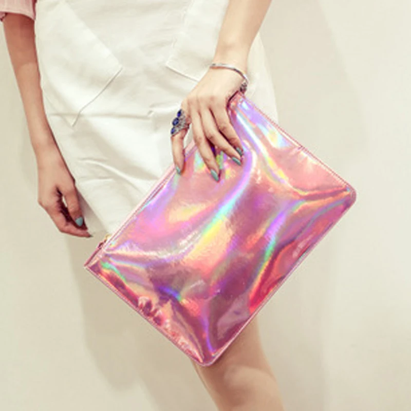 

Women Fashion Shining Handbag Clutch Evening Bag Messenger Purse Wallets PU Leather