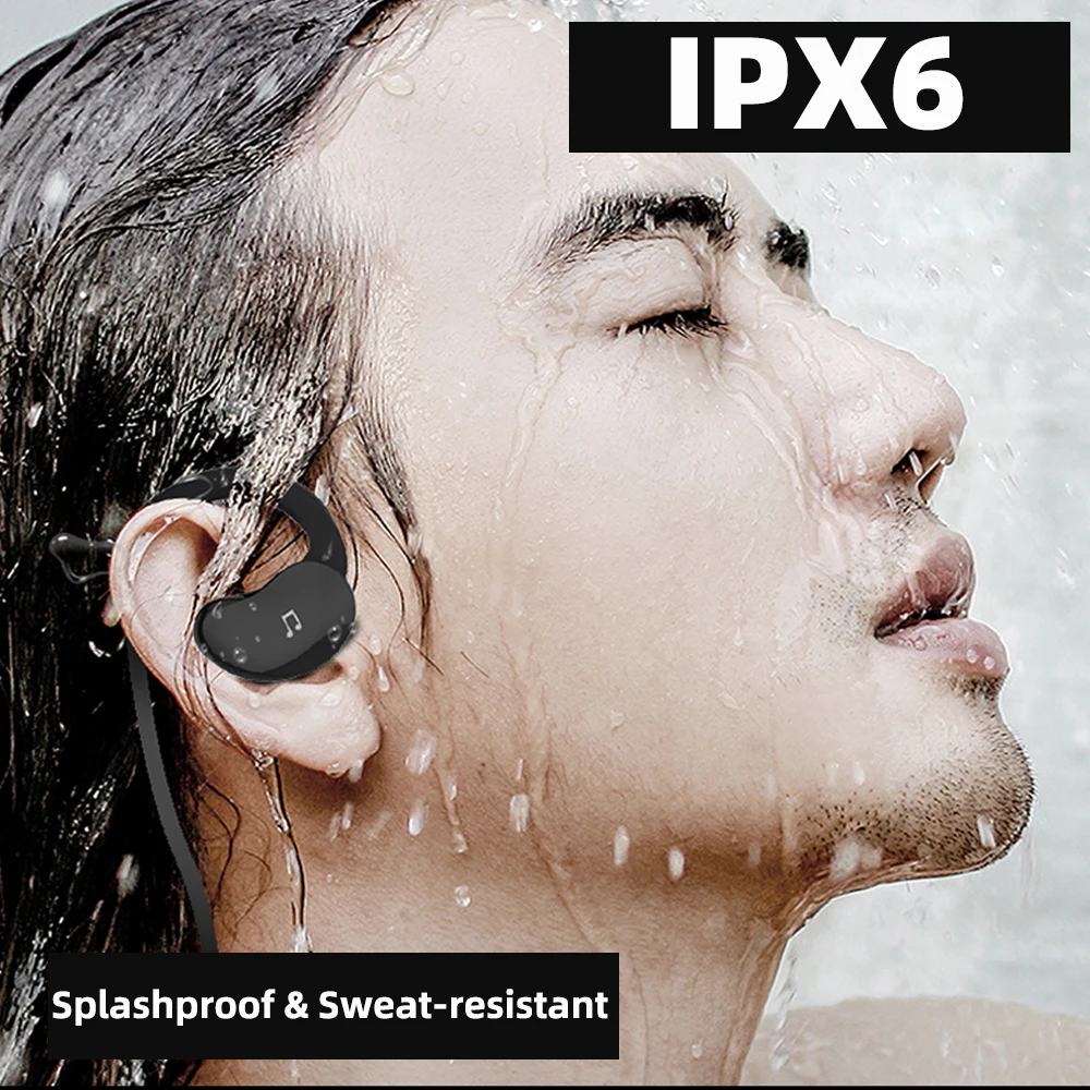  Ralyin 32GB mp3 bluetooth earphone 10 hours playtime IPX6 water-resistant wireless earphone bluetoo