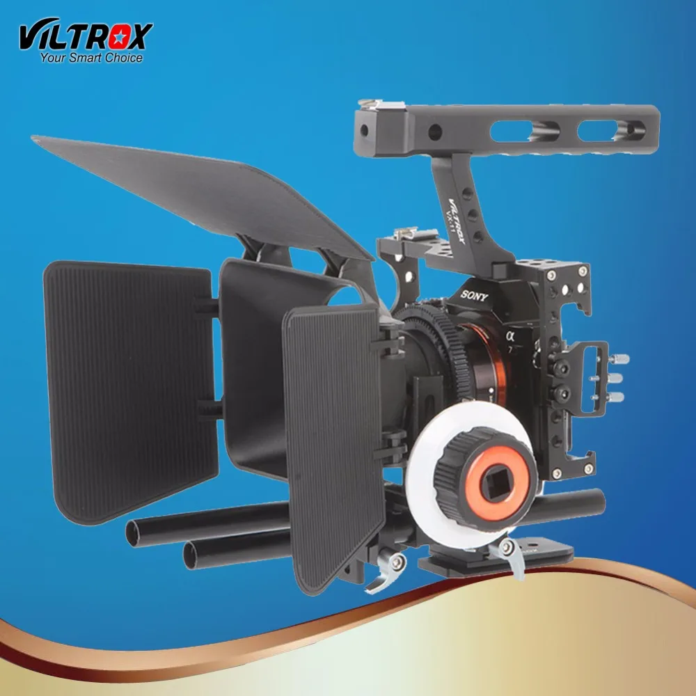 Viltrox VX 11 Video Camera Cage Camera Stabilizer & Follow Focus Matte
