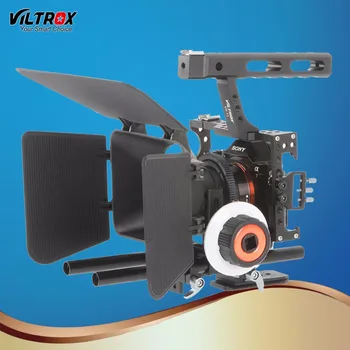 

Viltrox VX-11 Video Camera Cage Camera Stabilizer & Follow Focus Matte Box For Sony A9 A6500 A7III A7R DSLR with Cold shoe Mount