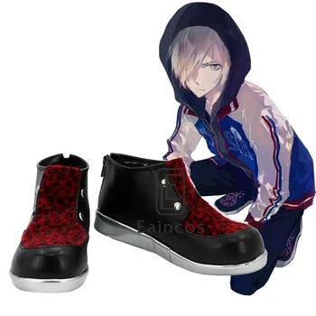 

New Anime YURI!!! on ICE Yuri Plisetsky Cosplay Party Shoes Custom Made