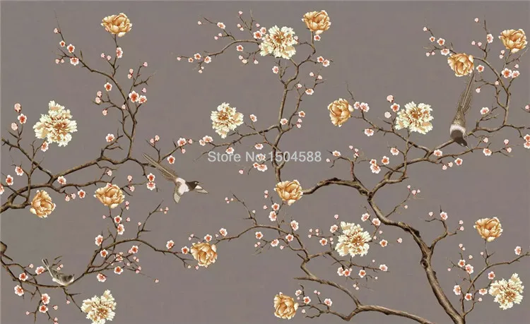 quarto de idosos mural de pintura de