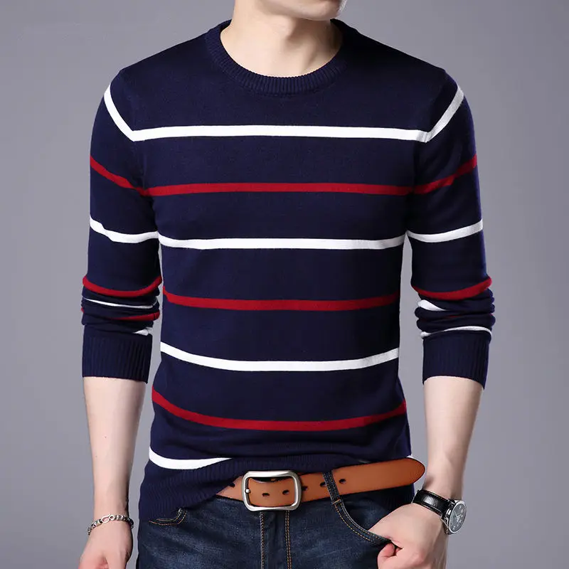 Pullover Men Brand Clothing 2019 Autumn Winter Wool Slim fit Sweater Men Casual Striped Pull Jumper Men Pullover Men Brand Clothing 2019 Autumn Winter Wool Slim fit Sweater Men Casual Striped Pull Jumper Men