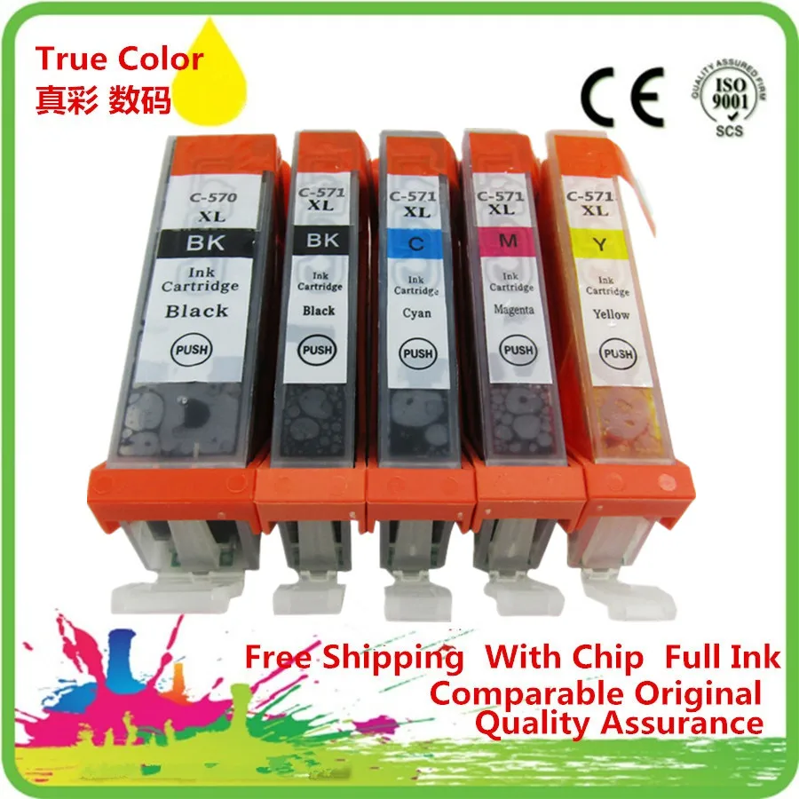 

Replacement PGI 570 PGI-570 PGI570 PGI-570XL PGI-570BK Ink Cartridges For Canon MG-7752 MG-7753 MG 5750 5751 5752 5753