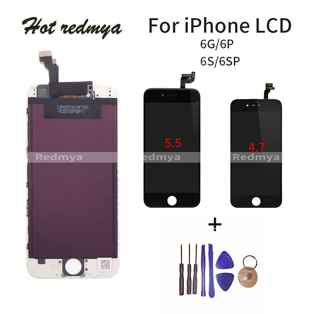 

LCD Display For iphone 6 6s plus lcd screen digitizer assembly LCD touch screen Digitizer Assembly Replacement +Free Tools