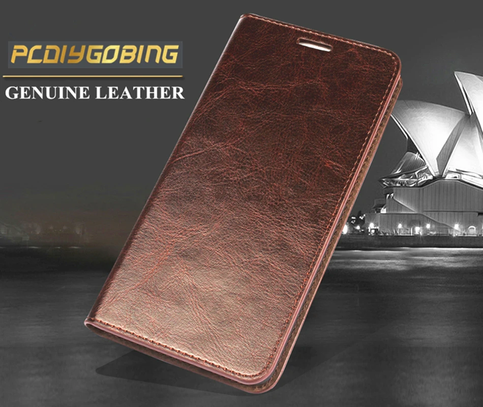 

PCDIYGOBING Cases Wallet Stand Cover Retro Genuine Leather Case for Samsung Galaxy J3 J5 J7 2017 Euro Version J330 J530 J730 Pro