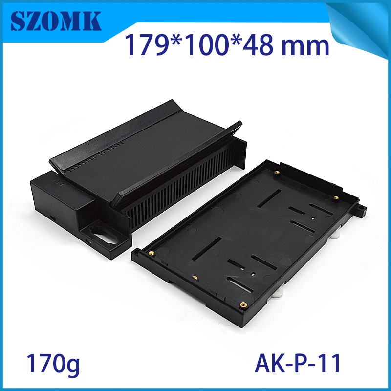 plastic din rail enclosure box junction housing abs control enclosure szomk din boxes power supply distribution box housing case (9)