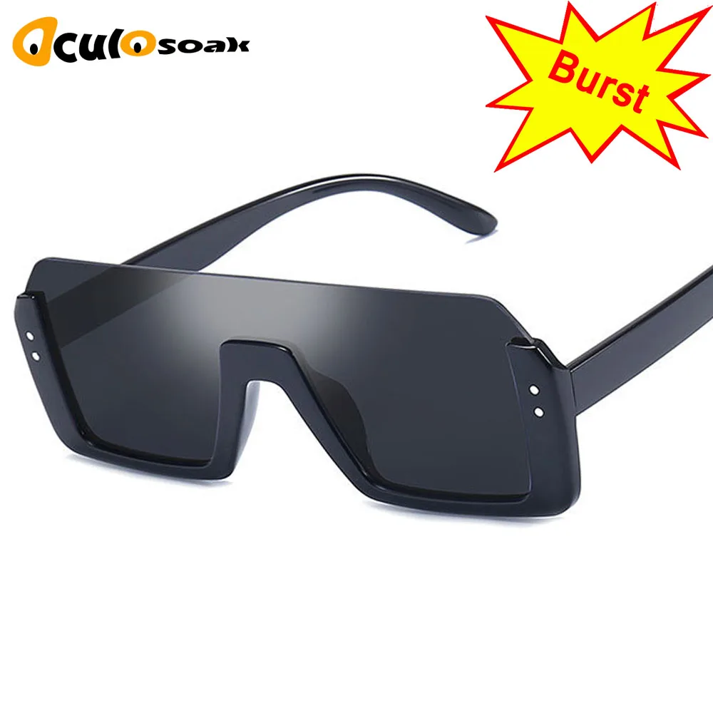 2019 New Square Half frame Sunglasses Women Rectangle Unisex Sun Glasses for Man Luxury Brand Ladies Mirror Gafas Shades