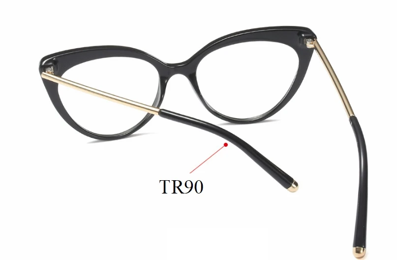 Кошачий глаз оправа для очков женские трендовые стильные Брендовые очки TR90 оптические модные компьютерные очки 45639