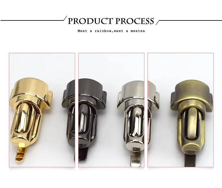 2/5 шт Металл DIY застежка поворотный замок сумка металлическая сумка замок поворотный замок защелки сумки пряжки DIY Аппаратные аксессуары E6-14