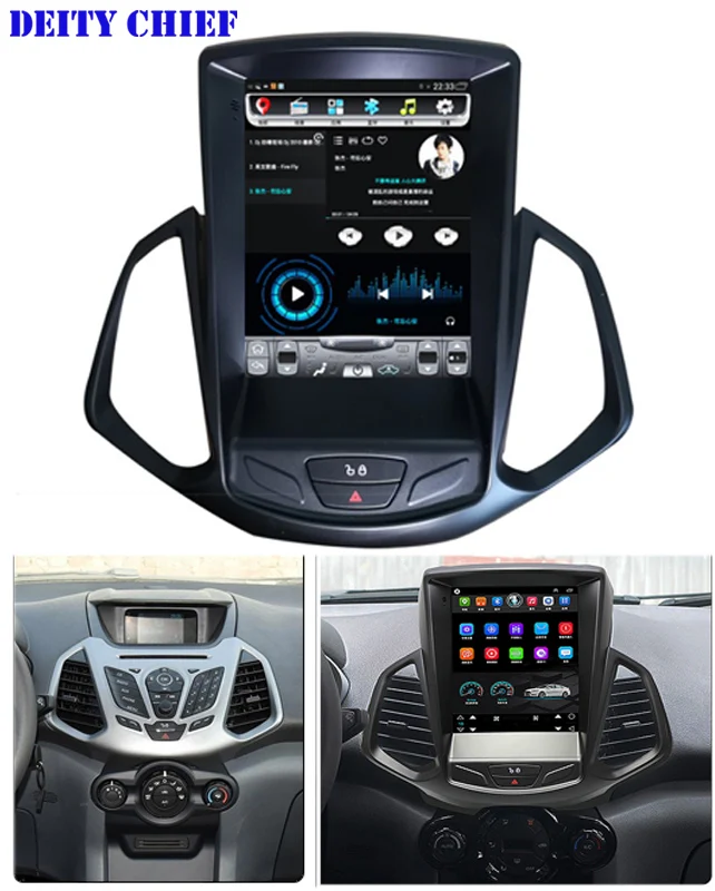 Cheap android car GPS multimedia radio player for Ford Ecosport 2013-2017years navigaton Vertical screen 1