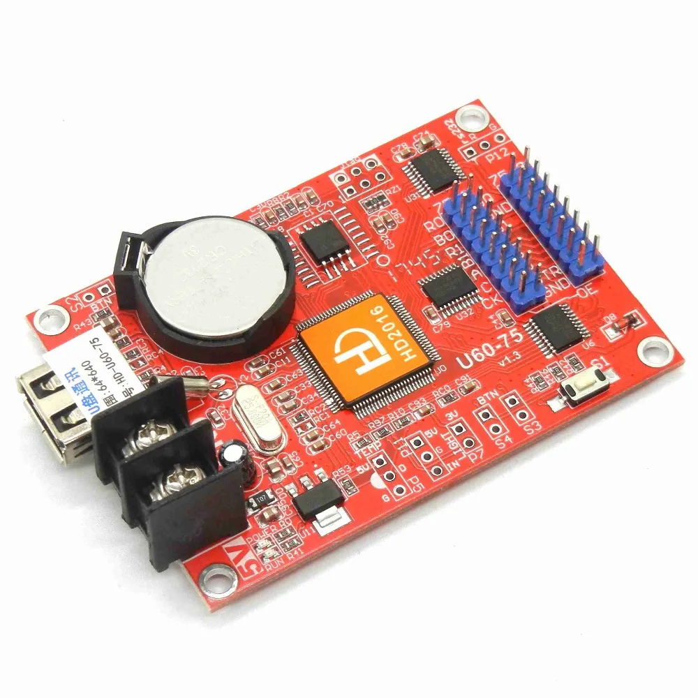 Бесплатная доставка HD U60 75 USB полноцветная светодиодная карта управления 640*64