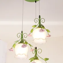 Подвесной светильник, деревенский цветок и огни цветы и огни 3 подвесные лампы освещение лампы для ресторана FG7854