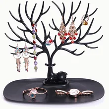2pcs 2016 New Arrival Display Organizer Holder Show Rack Jewelry Necklace Ring Earring Tree Stand Stock Offer