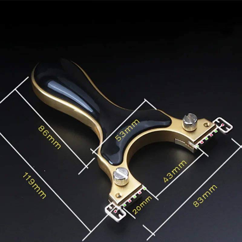 

new Powerful slingshot Hunting Stainless Steel Catapult 5 Aiming with Flat Rubber Band Outdoor Shooting slingshots for Hunting