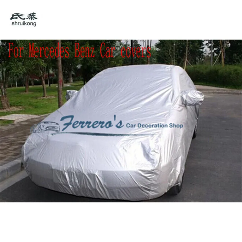 

for Benz C-class E B CLA GLA GLC ML GL GLE GLK Car covers Waterproof Full Cover Sun UV Snow Dust Rain Resistant Protection Gray