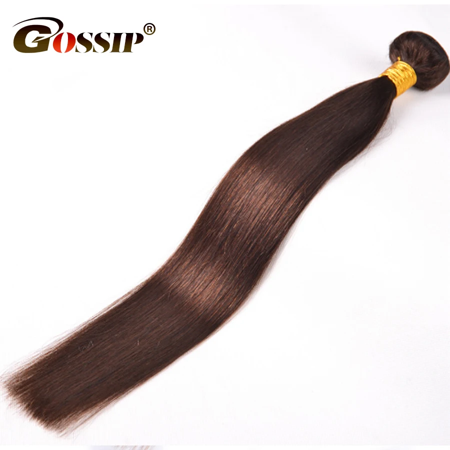 Gossip Brazilian Hair Weave Bundles 100% Human Hair Bundles Double Weft Hair Extension Non Remy Straight Hair Bundles