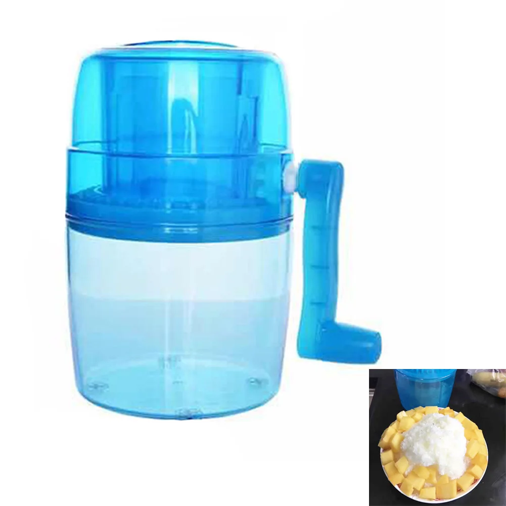 

Hot New Portable Hand Crank Manual Ice Crusher Shaver Shredding Snow Cone Maker Machine Kitchen Appliance HY99 JY14