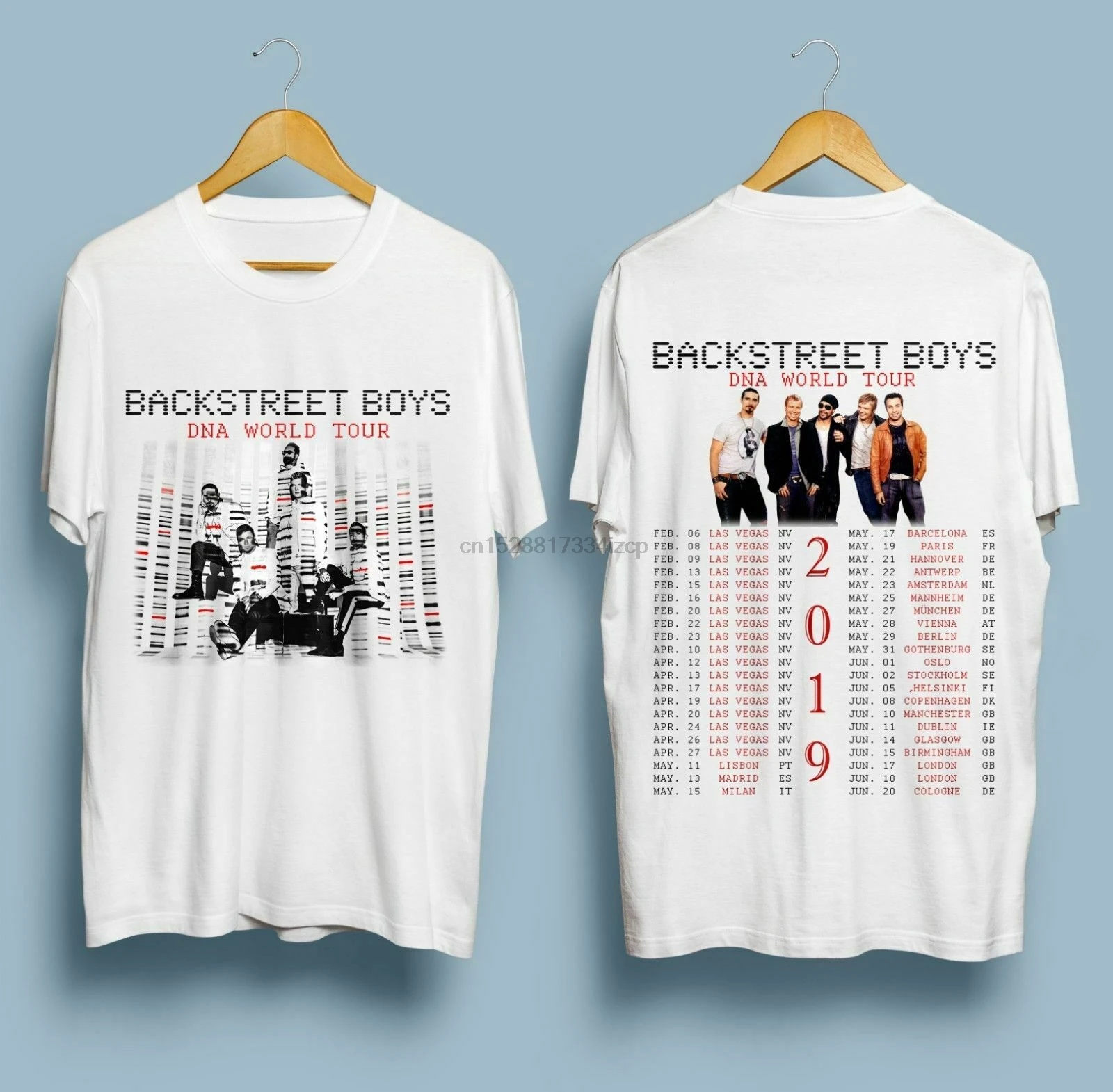 

RARE ITEMS Backstreet Boys Las Vegas &amp DNA World Tour 2019 T-SHIRT S-3XL Fashion T Shirt Hipster Cool Tops Tee Plus Size