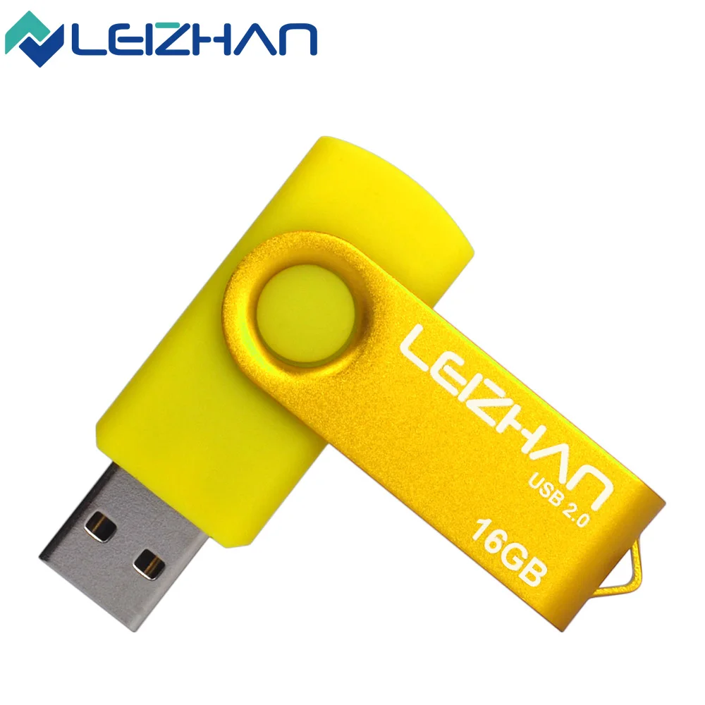 LEIZHAN Mini USB флеш накопитель 64 ГБ 32 16 8 4 Гб OTG адаптер Micro type c конвертер флешка