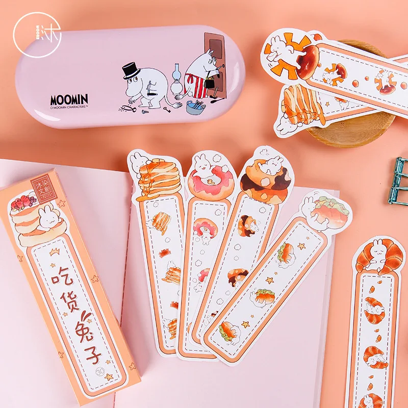 

30 pcs/1 lot Eating rabbit Paper bookmarks bookmarks for books/Share/book markers/tab for books/stationery