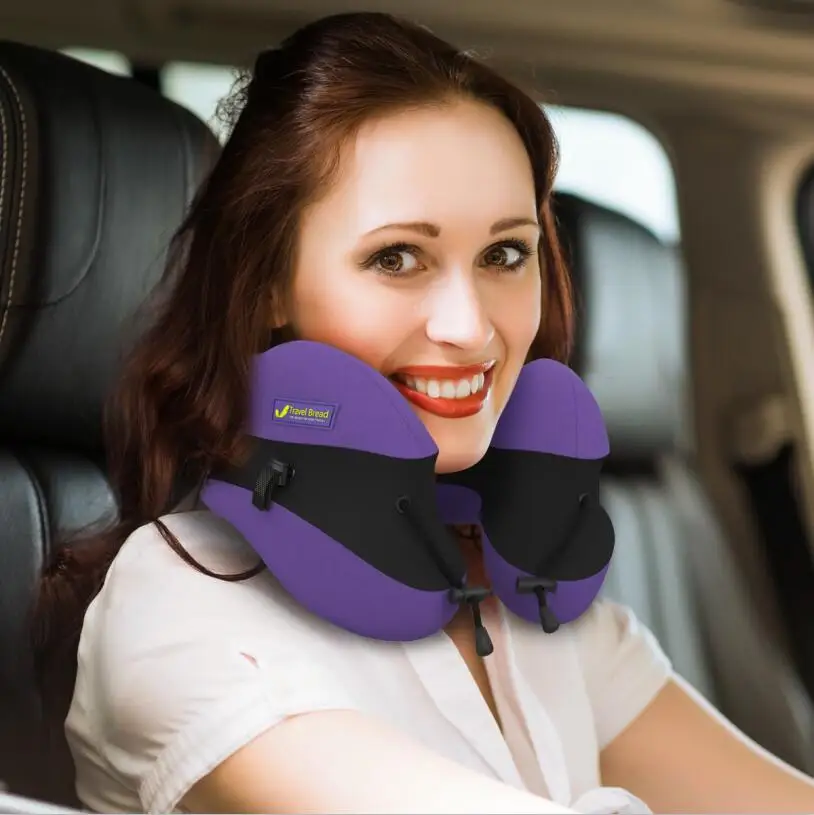 U Shaped Memory Foam Travel Pillow Neck Support Head Rest Car Plane Soft  Cushion