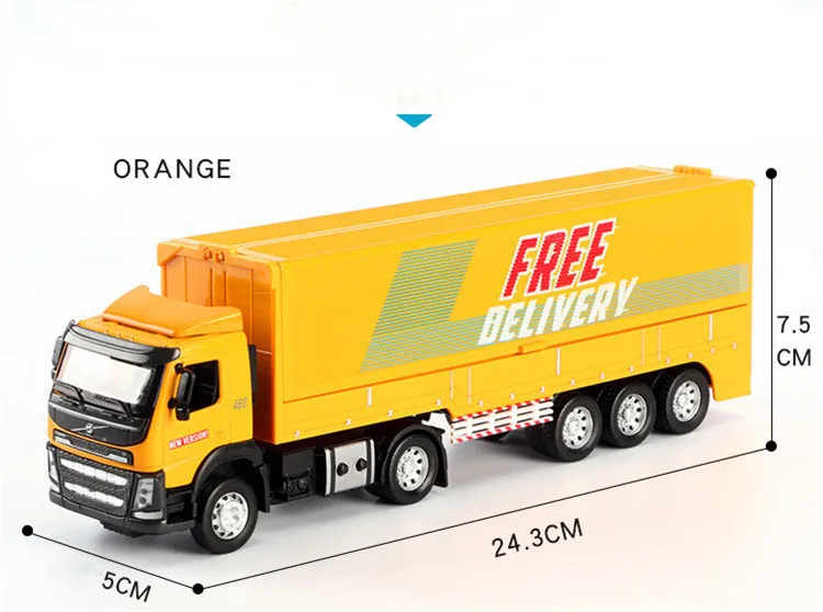 Interesting 1:50 container truck alloy models,collection engineering models,children's sound and light car toys,free shipping