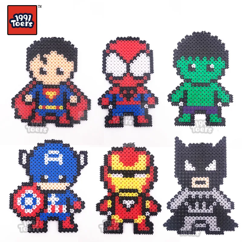 

1991Toers Avengers Marvel Superman NanoBlocks Puzzle pixel drawing hanger Diamond Bricks DIY Creative Toys for gift