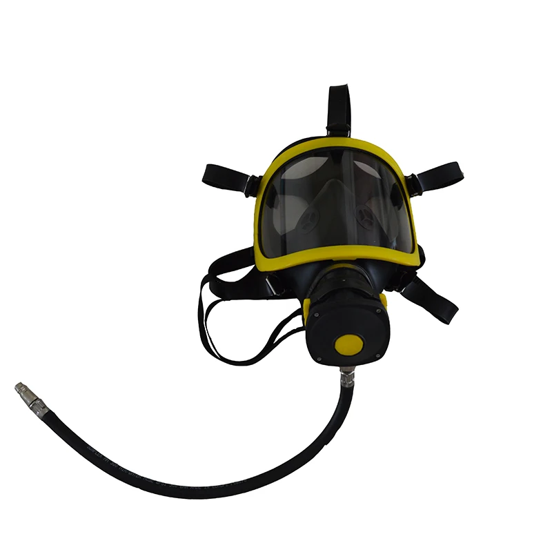 French Style Yellow Color SCBA Mask with LDV BA Facepiece Used for Self