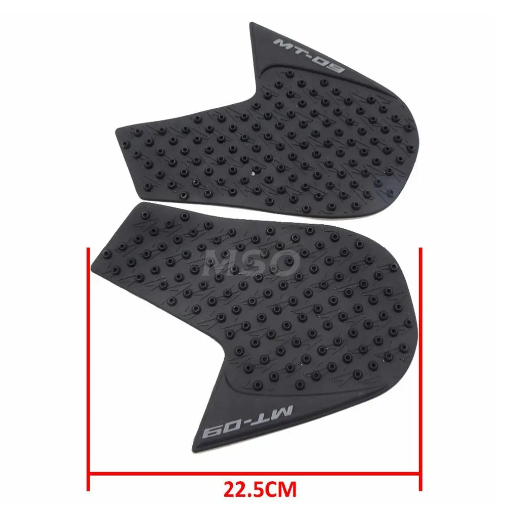 

Motorcycle stickers decals oil tank gas pad protector sticker black color For YAMAHA MT-09 FZ09- FJ09 2014-16