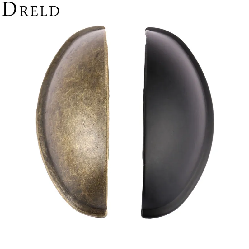 DRELD 80*30mm Retro Metal Kitchen Drawer Cabinet Door Handle Furniture Knobs Hardware Antique Iron Cupboard Shell Pull Handles DRELD 80*30mm Retro Metal Kitchen Drawer Cabinet Door Handle Furniture Knobs Hardware Antique Iron Cupboard Shell Pull Handles