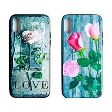 

case for iphone 6s plus case xs Max XR 6 7 8 Silicone PC flower iPhone case waterproof drop proof Phone Cover decorations