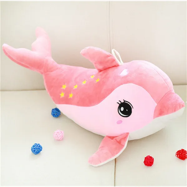 Fancytrader гигантский животных Подушка с дизайном «Дельфин» кукла плюшевые мягкие с наполнением 3", детская игрушка, подарок для ребёнка 80 см 2 цвета - Цвет: pink