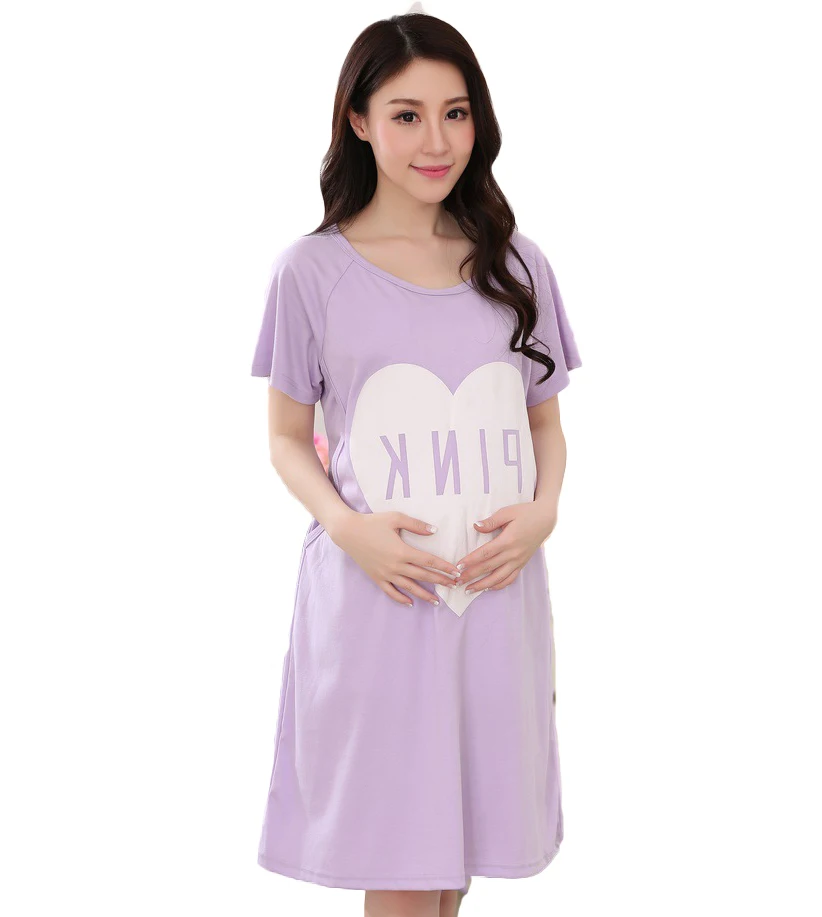 Summer nursing clothes maternal breast feeding Nursing top maternity