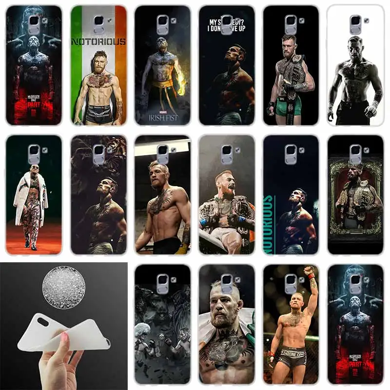 

Soft silicone Phone Cover Conor McGregor FOR Samsung Galaxy J6 J4 J8 J7 2018 Plus J3 J5 J7 Prime Pro 2017 2016 case